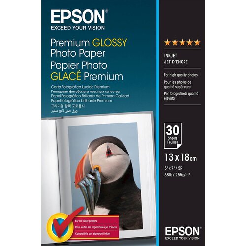 Epson Papir Premium Glossy 13&amp;times;18, 30l, 255g/m2 Slike