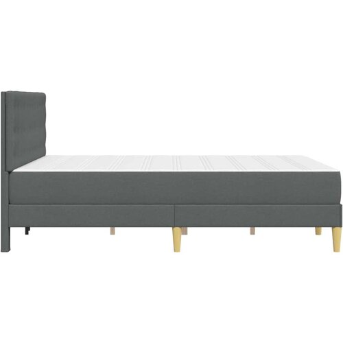  Okvir kreveta s madracem Tamno siva tkanina - Tamno siva 140 x 200 cm Slike