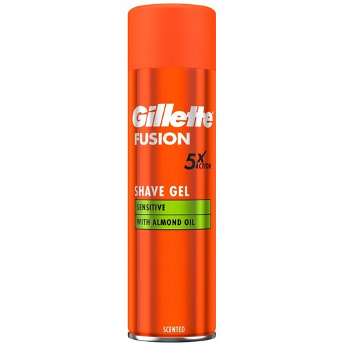 Gillette Fusion Sensitive Shave Gel gel za brijanje 200 ml za mu&amp;scaron;karce Slike