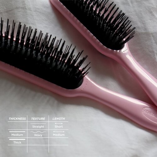 Denman Detangling D90 The Mini Detangler krtača za lažje razčesavanje las Pink Crush 1 kos Slike