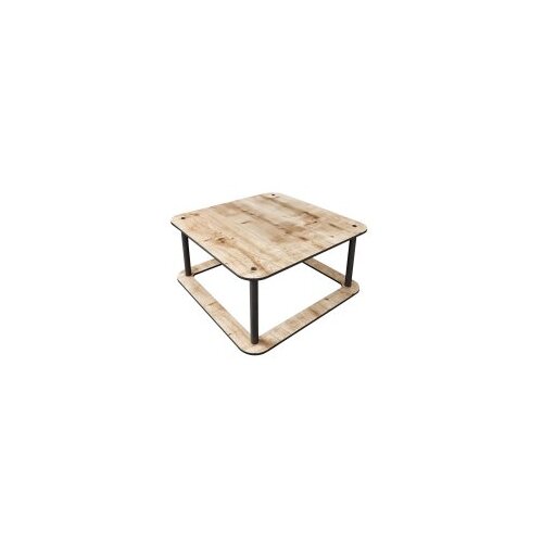 Hanah home Klub sto Hole Square, 70x38x70 cm, Krem Slike
