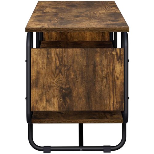  TV stalak 140 x 36 x 45 cm Dimljeni hrast Konstruirano drvo Slike