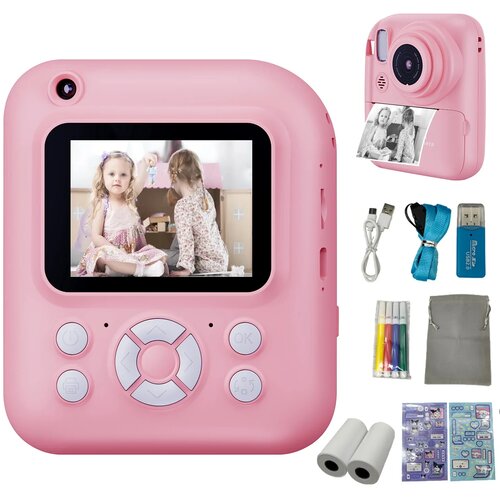  Dječiji instant fotoaparat sa printerom rozi Cijene
