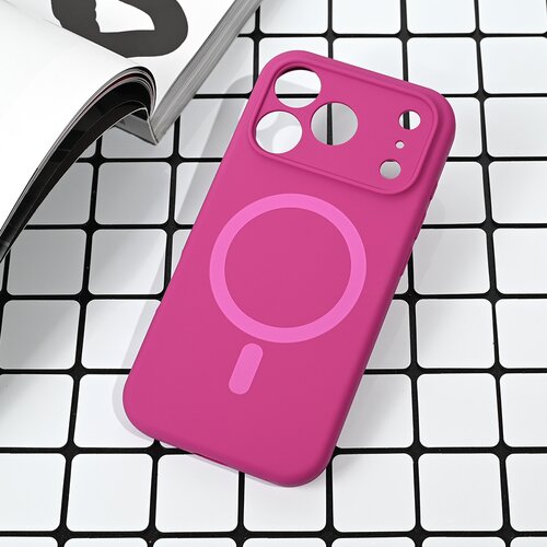  Maska za iPhone 17 Pro 63 Magsafe Pure color tamno pink Cene