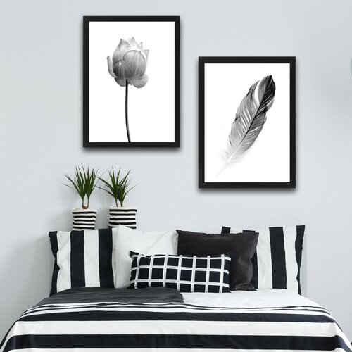 Wallity slika flower feather, 2 dela, 30 x 40 cm Slike