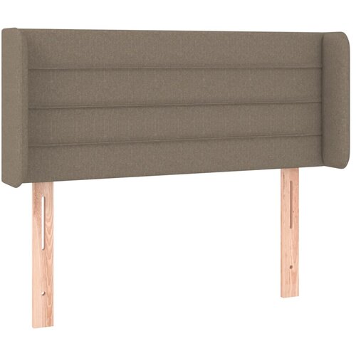 Maison Chic posteljno vzglavje - vzglavna omarica - nočna omarica z u&amp;scaron;esi taupe 83x16x78/88 cm blago, (21712792) Slike