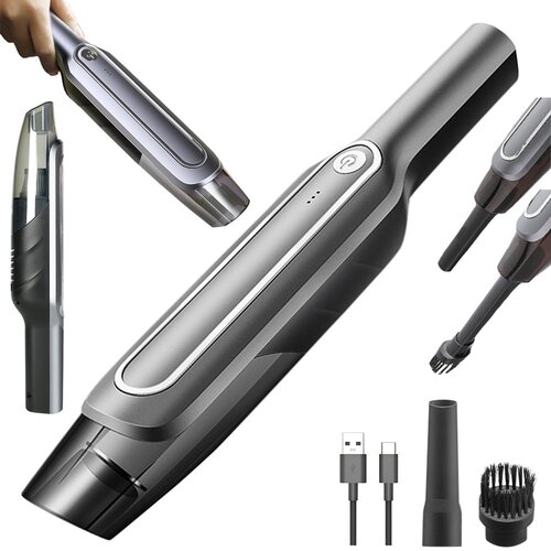  Akumulatorski prenosni HEPA avtomobilski sesalnik 60W USB Slike