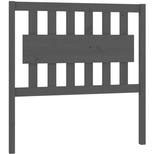 Maison Chic posteljno vzglavje - vzglavna omarica - nočna omarica sivo 95,5x4x100 cm trdna borovina, (21705075) Slike