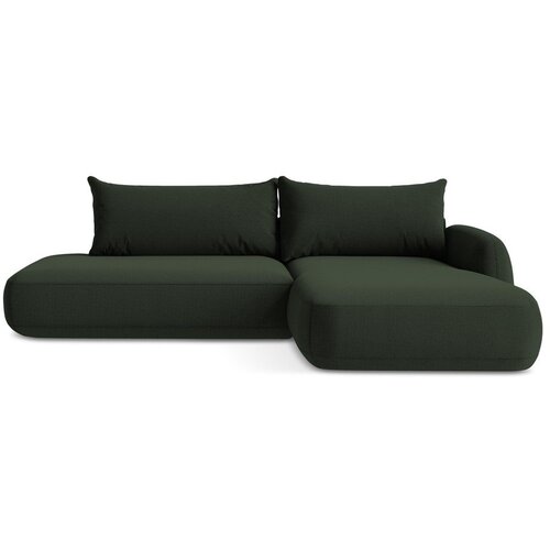 Makamii Tamno zelena sklopiva kutna garnitura (s desnim kutom/s ležaljkom) Hale &amp;ndash; Slike