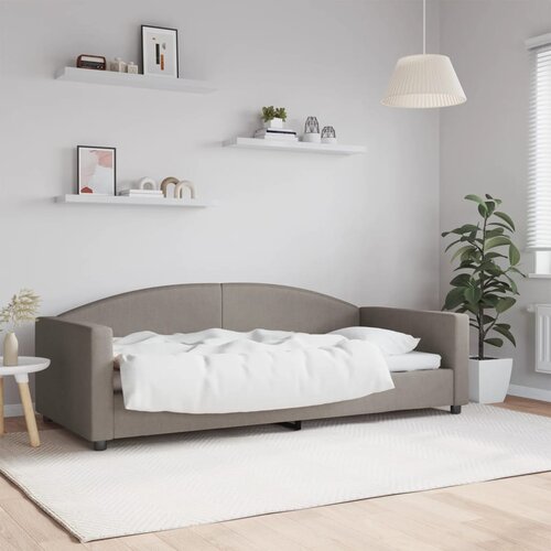  Dnevni krevet smeđesivi 90 x 200 cm od tkanine Cijene