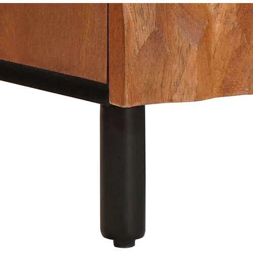  ormar s policom Fin&amp;scaron; acacije smeđa 105 x 33 5 x 46 cm Slike