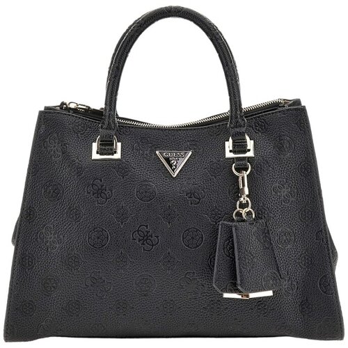 Guess Ročne torbice CRESIDIA SOCIETY SATCHEL Črna Cene