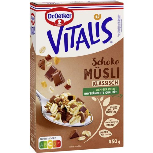 Dr. Oetker Vitalis - čokoladni muesli Classic - 450 g Slike