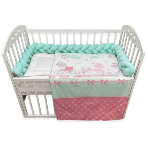 Baby Textil Textil komplet posteljina 4u1 Mašin svet, 120x80 Cene