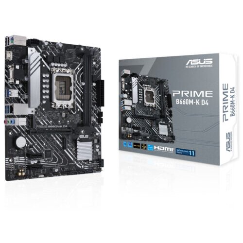  ASUS MB PRIME B660M-K D4;Intel B660;LGA1700;2xDDR4;RAID;VGA,HDMI,mATX Cijene