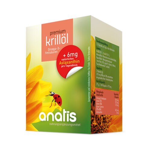 Anatis Naturprodukte premium krilovo olje - 100 kaps. Slike