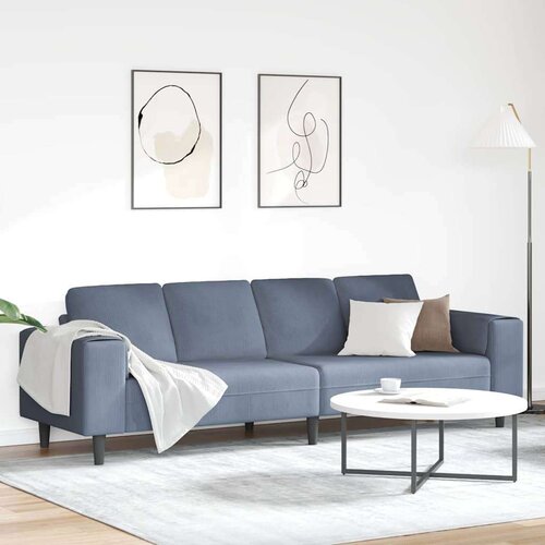  Kavč z blazino Modra 250 x 77 x 76 cm Žametna tkanina, (5000138076) Cene