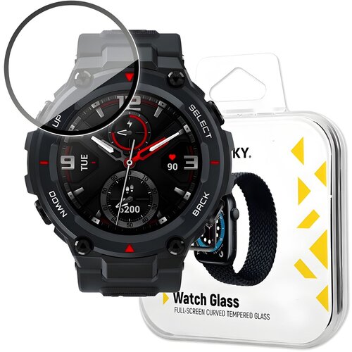 Wozinsky za&amp;scaron;titno staklo za satove za Xiaomi Amazfit T-Rex - Crna KP24630 Slike