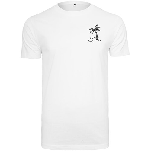 Mister Tee Men's T-shirt Palm Wave - white Slike