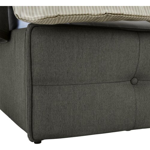 CARRYHOME Oblazinjena Postelja Padua, Temno Siva, 180x200 Slike