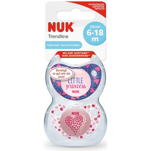 Nuk tolažilna duda - silikon Trendline Adore 6-18 mes, 2v1 Cene