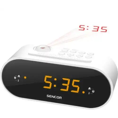 Sencor FM radio alarm sa projektorom vremena SRC 3100 W beli Slike