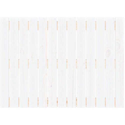  Zidno uzglavlje bijelo 82,5x3x60 cm od masivne borovine Slike