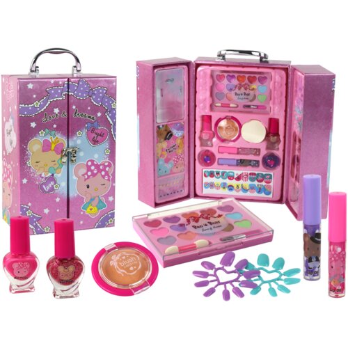 Beauty Makeup and Nail Set in a Pink Suitcase Cijene