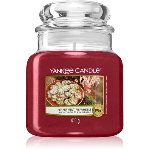 Yankee Candle Peppermint Pinwheels mirisna svijeća 411 g Slike