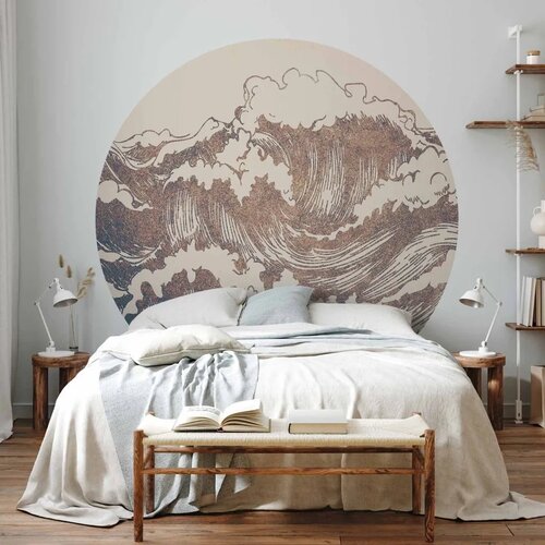  Okrugla fototapeta - Giant waves 280x280 Slike