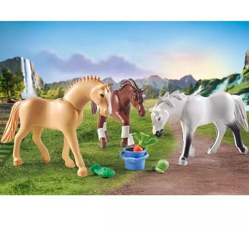 Playmobil Playmobil&amp;reg; Horses of Waterfall 3 konja: Morgan, Quarter Horse &amp;amp; Shagya Arabian 71356 Slike