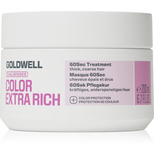 Goldwell Dualsenses Color Extra Rich 60Sec Treatment regeneracijska nega za sijočo barvo las 200 ml Slike