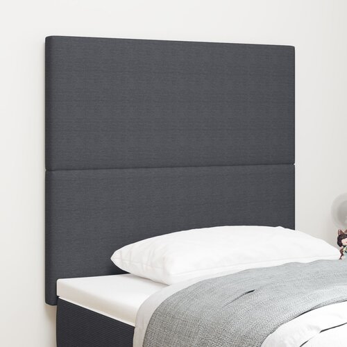VidaXL LED Uzglavlje Tamnosivo 100 cm Korduroj Tkanina Slike