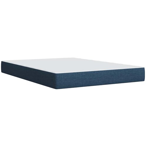  Krevet s oprugama i madracem plavi 140x200 cm od tkanine Slike