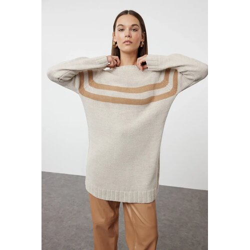 Trendyol Modest Ženski džemper Tctaw22Ak0102, Bež Cene