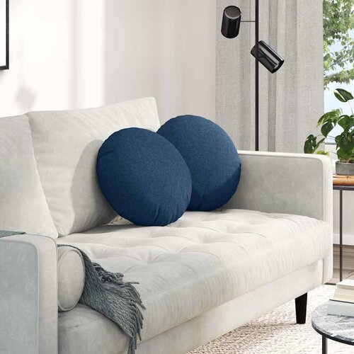  Jastučići za sjedenje 2 pcs Plava &Oslash;40 x 13 cm tkanina Cijene