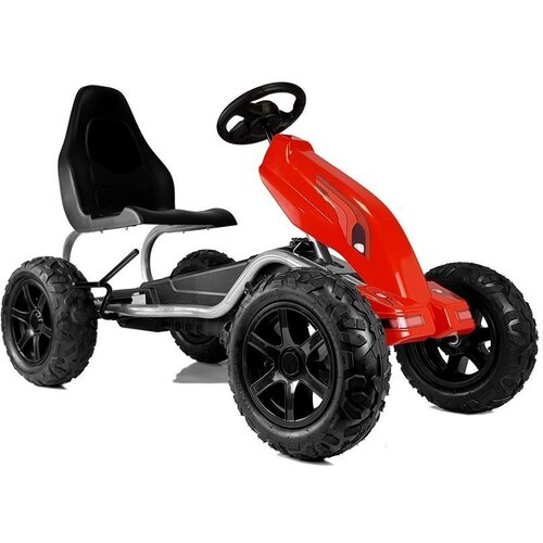  Gokart na pedale B012 - gume na pumpanje - crveni Slike