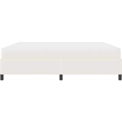 Okvir za krevet s madracem Krema 200 x 200 cm tkanina Slike