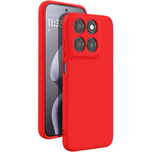 AVIZAR Silikonsko Ohišje Soft-Touch za Motorola Moto G67 Serije Fast Cover, Rdeča, (5000274260) Cene