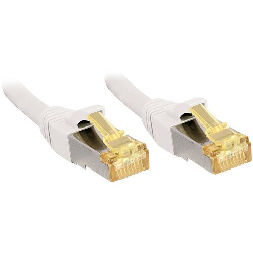 Lindy 47330 RJ45 omrežni kabel\, Patch kabel CAT 6a (neobdelani kabel CAT7) S/FTP 20.00 m bela 1 kos, (20421197) Cene
