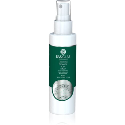 BasicLab Dermocosmetics Dermatis prebiotični vlažilni fluid za pomiritev občutljivosti kože v pršilu za obraz in telo 100 ml Cene