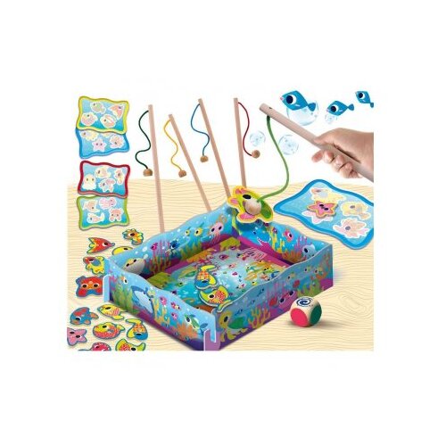 Lisciani Montessori Wood igra ribolov magnetna 98354 Slike
