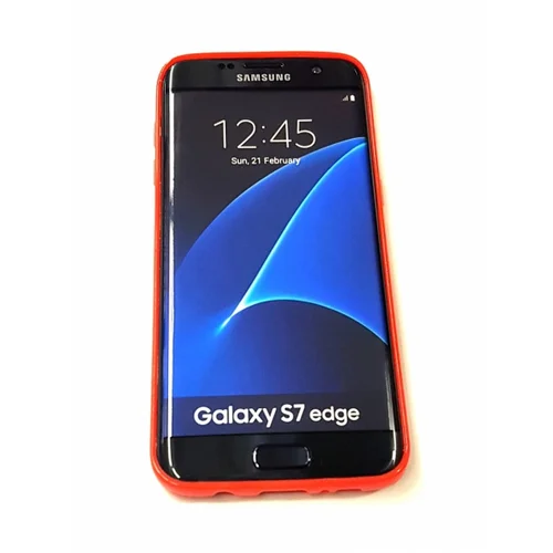  S silikonski ovitek Samsung Galaxy S7 Edge G935 rdeč