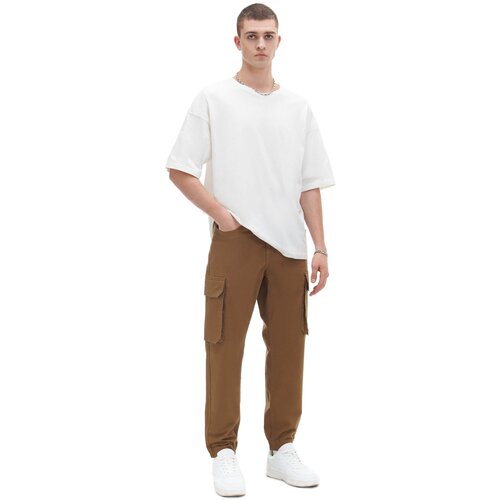 Cropp muške jogger hlače - Smeđa  4775W-98X Cijene