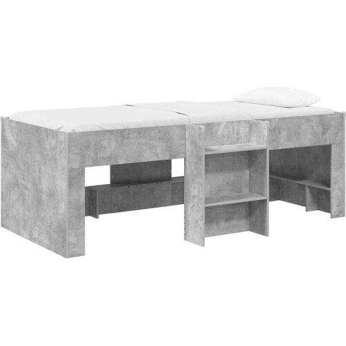  Kreveta za visoko spavanje djece 2 pcs Betonska siva - Betonska siva 90 x 200 cm Cijene
