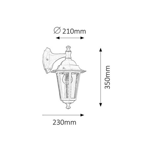 Rabalux velence spoljna zidna lampa E27 60W wht IP43 Cene