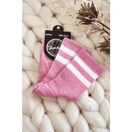 Kesi Youth Cotton Sports Socks Pink