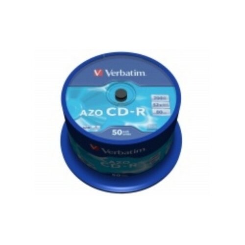 Verbatim CD Disk 700 MB, 80min, 52x, Crystal (DataLifePlus - AZO) 50kom Slike