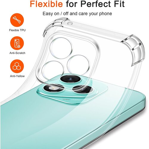 Techsuit Shockproof Clear Silicone prozirna maskica otporna na udarce za Honor 400 Lite Slike