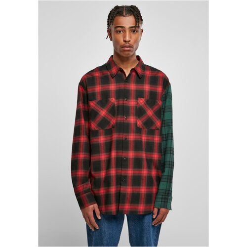 UC Men Oversized Shirt Mix Check Black/Red/Green Cene